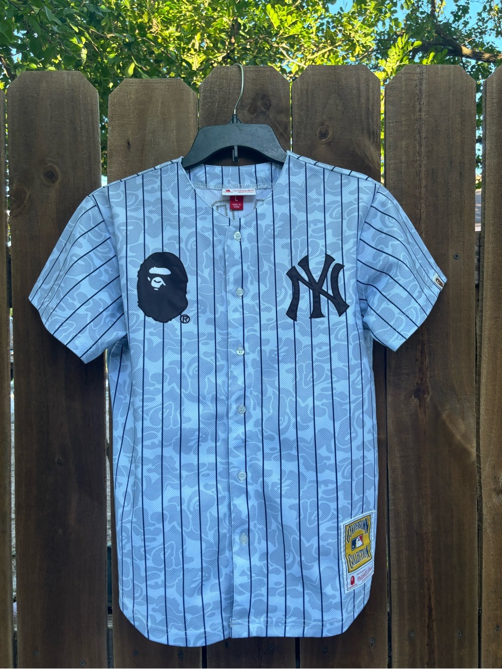 Bape Baseball jersey size L.